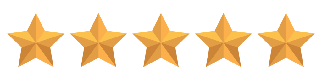 Évaluation cinq étoiles représentant la qualité et la satisfaction client des services offerts par Groupe Haute-Zone à Gatineau.